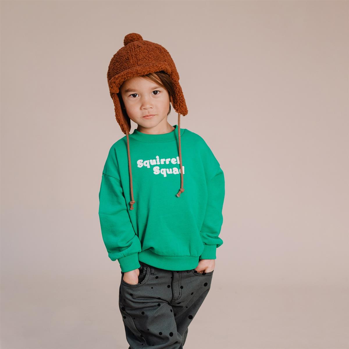 SPROET & SPROUT - Sweatshirt embroidery Squirrel Squad